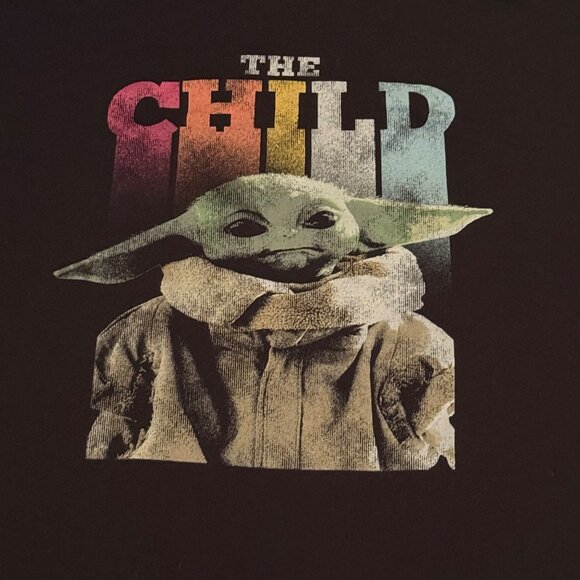 Star Wars "The Child" Grogu Graphic T-Shirt 3XLT Black Grogu (Baby Yoda)‎ - Picture 3 of 8